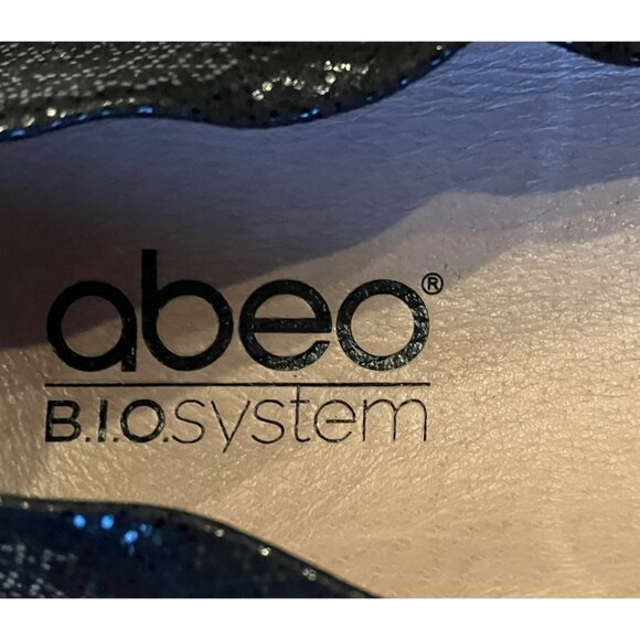 Abeo BIO System Black Tabitha Slip On LEATHER Ballet FLATS w/ ARCH SUPPORT-Sz 9N - Picture 14 of 16